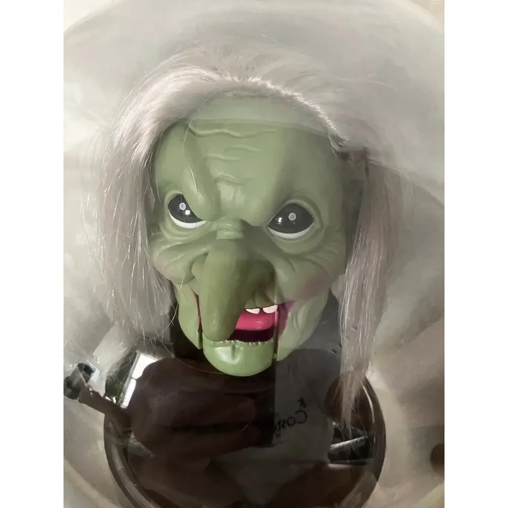 Halloween Witch Head Crystal Ball Globe Prop Spooky Decor Parts Repurpose